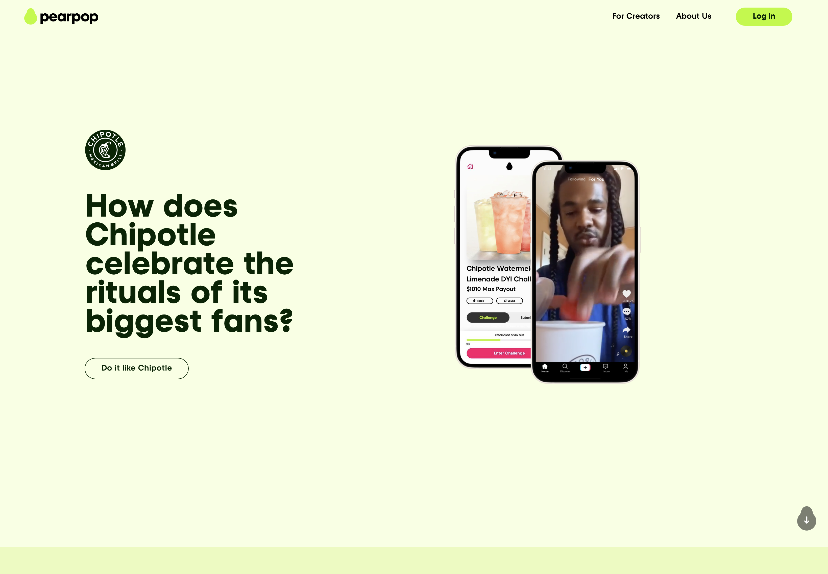 Pear Pop brand and product experience